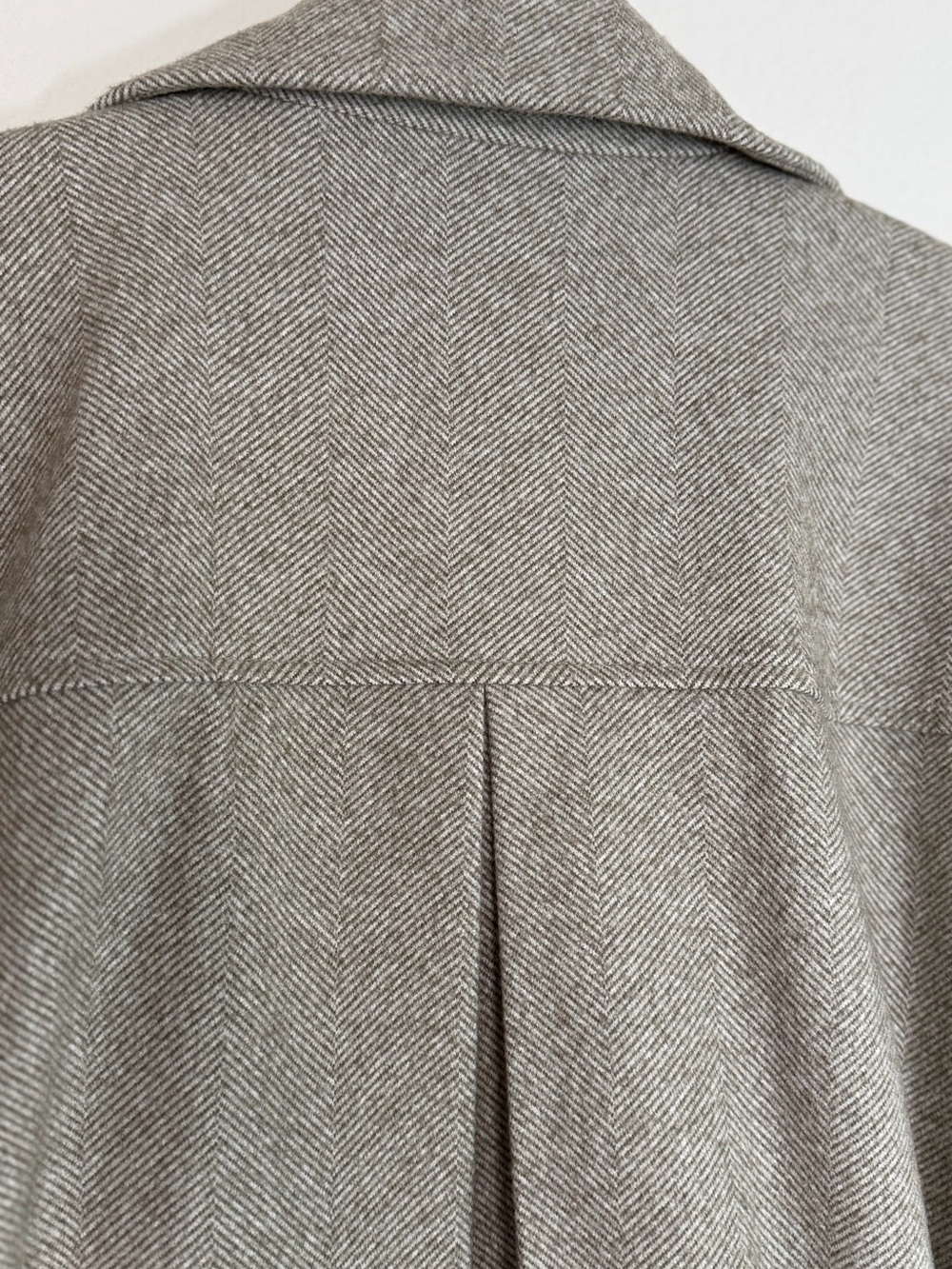 Elizabeth and James Light Gray Belted Long Trench Coat - Picture 6 of 7